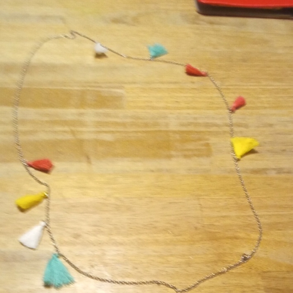 H&M Red and Yellow Beaded Necklace